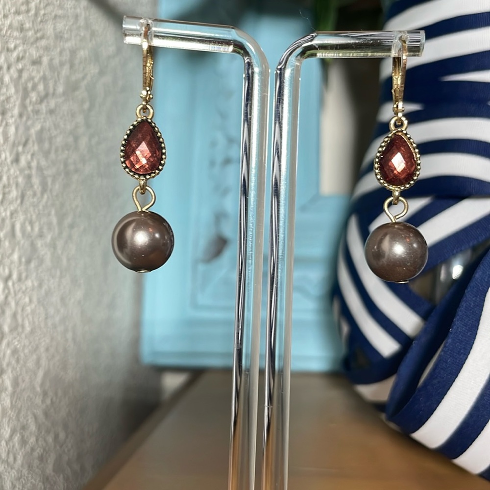 Napier Pearl Drop Earrings